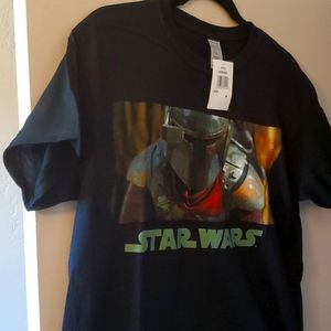 Star wars mandorlorian t shirt black size m
